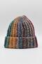 Women's Hand Knitted Winter Wool Beanie Turquoise Hat - 2