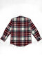 Boy's Cream Burgundy Lumberjack Shirt - 3