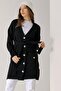 Back Embroidered Waist Belted Long Cardigan with Pockets