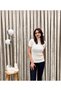 Half Sleeve Turtleneck Knitwear Knitted Badi Sweater Cream Color