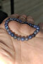 Sapphire Stone 6 mm Facet Cut Natural Natural Stone Bracelet - 3