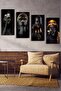 African Women 4-Piece Mdf Table - 2