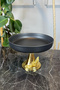 Porcelain Metal Funnel Standing Presentation Bowl