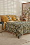 Sherie double bedding set cotton satin green - 6