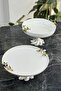 Zeytin Model Porcelain Plate Tableware & Presentation & Fruit Bowl & Dessert Serving Set