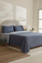 Indigo Single 100% Cotton Duvet Cover Set - Base - 2