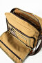 GK61 CANVAS MAILMAN BAG MULTI-Compartment UNIVERSITY SHOULDER BAG MACBOOK TABLET BAG BEIGE - 4