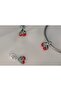 Stainless Steel Charm with Cherry Figure - 3
