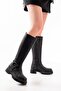 236-3021 Black Zippered Daily Women's Boots