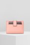 PATTERNED PINK CARD HOLDER 8 PIECES CARD COMPARTMENT PAPER LOCK SYSTEM DESIGN WALLET COAT - 3