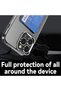 iPhone 16 Pro Max Case Transparent Back with Card Holder Compartment Wallet with Business Card Soft Silicone Qr Process - 5
