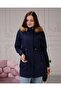 Navy Blue Fur Lined and Waterproof Women's Winter Coat & Coat - 5
