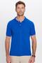Men's Slim Fit Slim Fit Cotton Soft Textured Cool Fabric Plain Cobalt Blue Polo Neck T-Shirt - 5