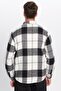 Men's Relax Fit Relax Cut Lumberjack Double Pocket Button Checked Winter Shirt - 6