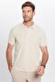 Men's Slim Fit Slim Fit Cotton Soft Texture Cool-keeping Fabric Plain Pique White Polo Collar T-Shirt - 2