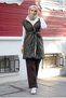 Women's Fur Detailed Quilted Vest - 3