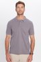 Men's Slim Fit Slim Fit Cotton Soft Texture Breathable Fabric Non-Curling Collar Gray Polo Collar T-Shirt - 5