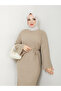 Wonderful Lacing Belted Knitwear Dress - 4