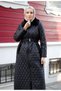 Women's Fur Detailed Full Length Quilted Coat - 4