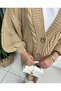 Wonderful Soft Thick Hair Braided Knitwear Cardigan - 2