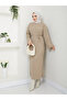 Wonderful Lacing Belted Knitwear Dress - 5