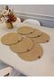 Jute, American Service, 6 Plates, 1 Bread Basket, Plate Base, Plate Set, Modern Lux Presentation, - 4