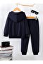 Unprinted Kids Plain Premium Compact Sweatshirt Tracksuit Set - 2 Piece Sport Set - 2