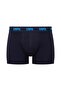 Men's Navy Blue-Sax-Printed 3-Piece Boxers 80509 - 4