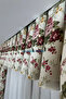 Kitchen Curtain Closely Pleated 1/3 Rose Pattern Pink Ruffled Curtain Track Short Drapery Curtain Modern - 6