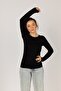 Basic Long Sleeve Crew Neck Lycra Blouse / Bodysuit - 2