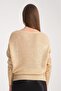Women's Shiny Foil Print Sparkling Long Sleeve Knit Sweater - 4