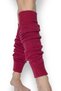Natural Wool Women's Knee Pads Leggings Footless Yoga Socks - 2