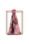 Moonlight Patterned Silk Shawl 05205 Pink