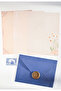 Sealed Letter Set with Envelopes in Navy Blue / Gift, Scrapbook