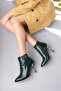 Darker Gold Detailed Women's Heel Boots - 3