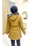 Tan Fur Lined and Waterproof Large Size Oversize Women's Winter Coat & Coat - 7