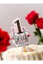 1 Year Birthday Party 1 Year Old Luxury Toothpick Pink Gold 10 Pieces 1 Year Old Toothpick - 2