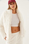 Women's Cream Furry Plush Coat 9088 60351243 - 7