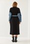 Women's Black Sleeves Denim Detailed Dress 8083 60351247 - 4