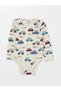 Lcw Baby Crew Neck Printed Baby Boy Snap Fastener Bodysuit 2-Pack (W4) - 2