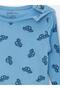 Lcw Baby Crew Neck Printed Baby Boy Snap Fastener Bodysuit 2-Pack (W4) - 6