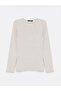 Crew Neck Plain Long Sleeve Women's Bodysuit (W4) - 5