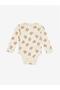 Lcw Baby Crew Neck Long Sleeve Printed Baby Girl Snapback Bodysuit 2-Pack (W4) - 3