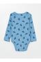 Lcw Baby Crew Neck Printed Baby Boy Snap Fastener Bodysuit 2-Pack (W4) - 5
