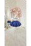 Navy Blue Embroidered Baby Girl Dress, Birthday Dress, Photo Shoot Dress, Suitable for 0-12 Age