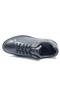 Men's Black Navy Blue Genuine Leather Casual Shoes 4K1Ua18010 - 4