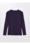 Crew Neck Plain Long Sleeve Women's Bodysuit (W4) - 7