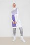 Two-Color Knitted Tunic with Striped Detail 42005