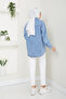 Women's Snow Washed Denim Jacket with Pockets - 6