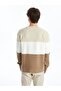 Lcw Vision Crew Neck Long Sleeve Color Block Men's Sweatshirt (W4) - 5